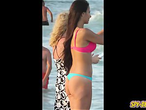 spycam Beach super-fucking-hot Blue bikini g-string amateur teenage vid