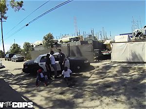ravage the Cops - white doll cop humped by three BBCs