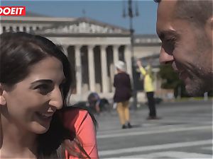 hot Spanish lady Seduced and fucked by fat spunk-pump dude