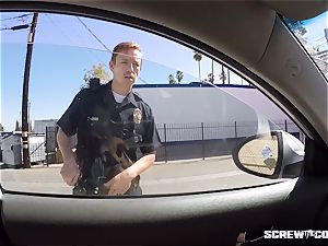 CAUGHT! black woman gets unloaded fellating off a cop