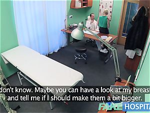 fake medical center Flirty tatted minx requests fast fuck-fest